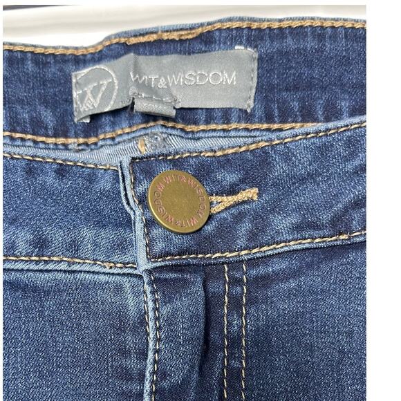 Wit‎ & Wisdom Highrise Luxe Touch Seamless Ankle Skimmer Jeans Plus Size 20W - Picture 7 of 9